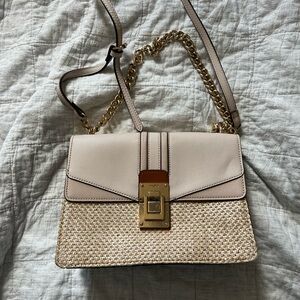 Aldo purse in cream with gold hardware